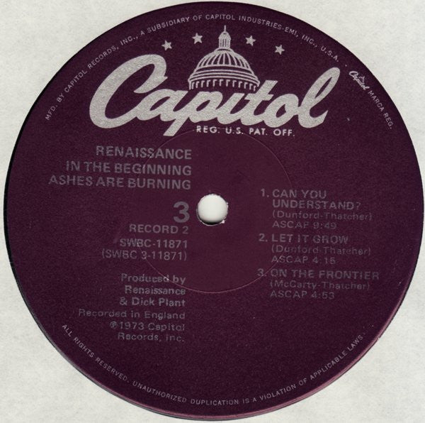 In The Beginning... Prologue / Ashes Are Burning - secondary