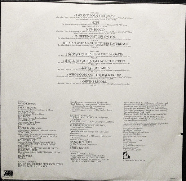 I Wasn't Born Yesterday - secondary