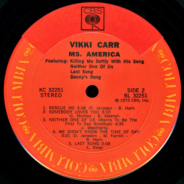 Vikki Carr - Ms. America