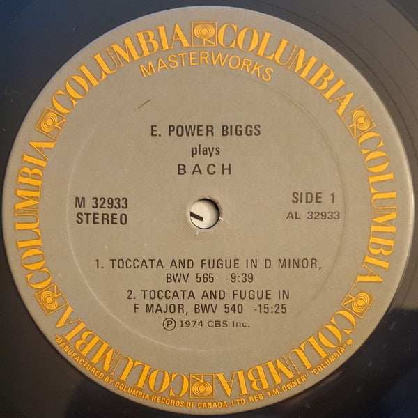 Johann Sebastian Bach, E. Power Biggs - The Four "Great" Toccatas And Fugues - The Four Antiphonal Organs Of The Cathedral Of Freiburg Played Simultaneously By