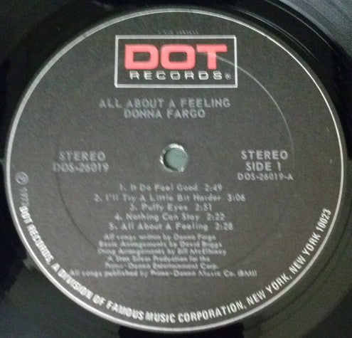 Donna Fargo - All About A Feeling