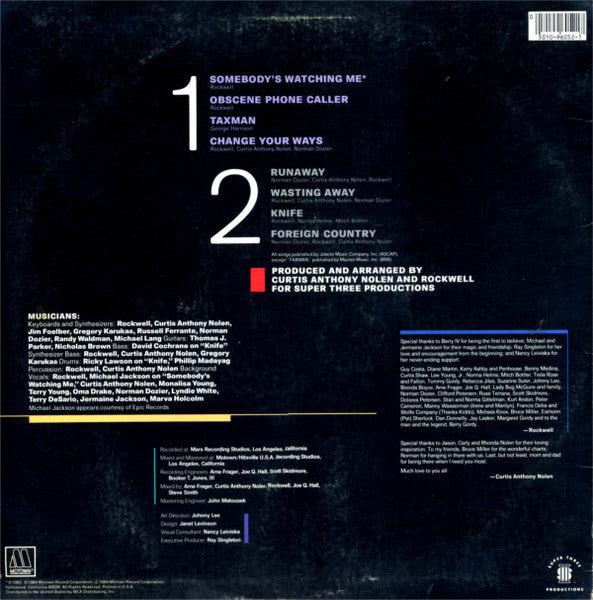 Somebody's Watching Me - secondary