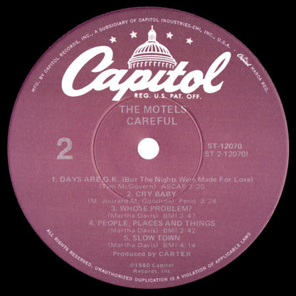 The Motels - Careful