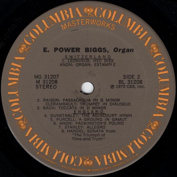 E. Power Biggs - 24 Historic Organs In 8 Countries Covering 7 Centuries Of Music By 24 Composers