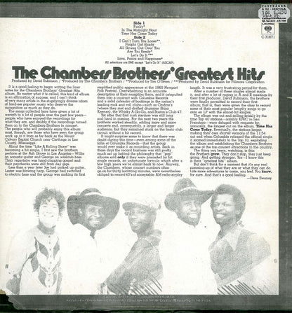 The Chambers Brothers' Greatest Hits - secondary