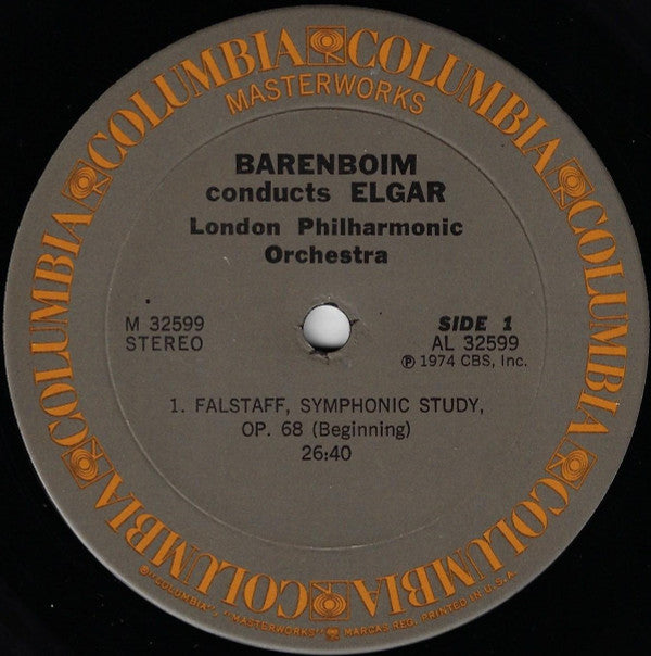 Daniel Barenboim, Sir Edward Elgar, London Philharmonic Orchestra - Falstaff (Symphonic Study, Op. 68) / Cockaigne Overture, Op. 40