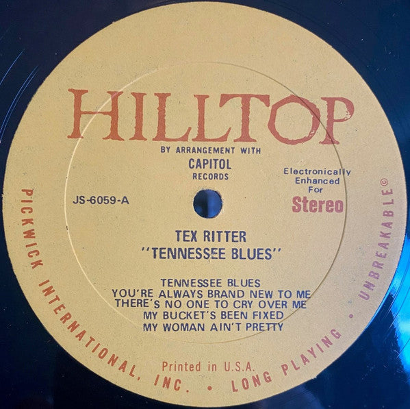 Tex Ritter - Tennessee Blues