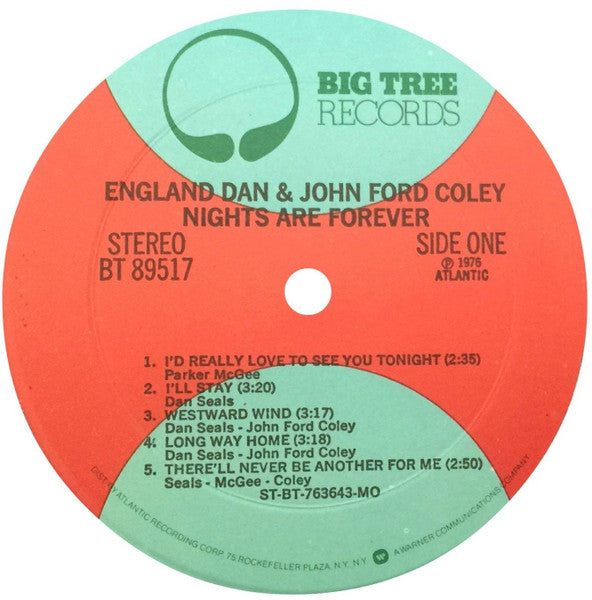 England Dan & John Ford Coley - Nights Are Forever