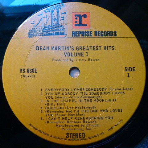 Dean Martin's Greatest Hits! Vol.1 - secondary