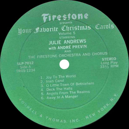 Julie Andrews, André Previn, The Firestone Orchestra And Chorus - Your Favorite Christmas Carols Volume 5