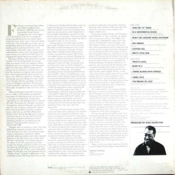 Duke Ellington's Jazz Violin Session - secondary