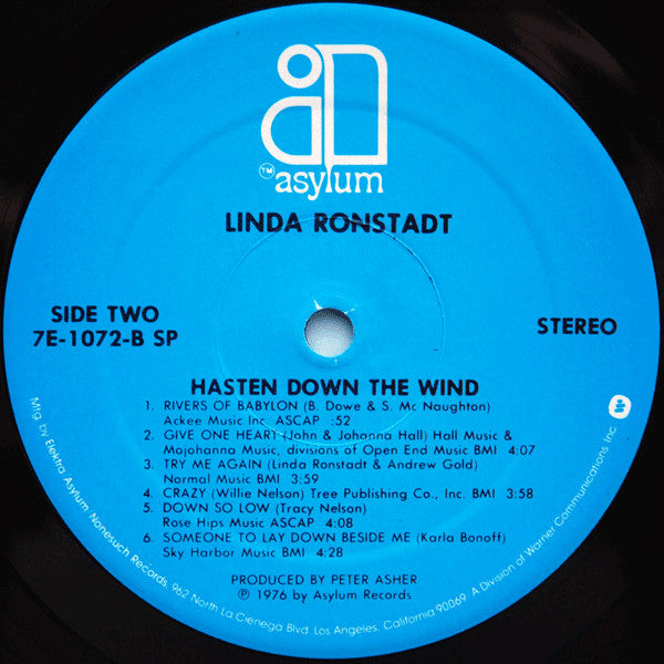 Hasten Down The Wind - secondary