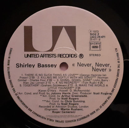 Shirley Bassey - Never Never Never
