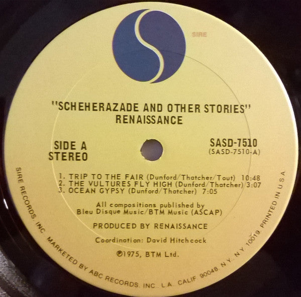 Renaissance - Scheherazade And Other Stories