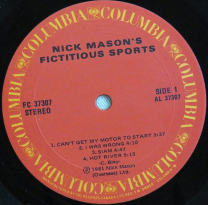 Nick Mason's Fictitious Sports - secondary