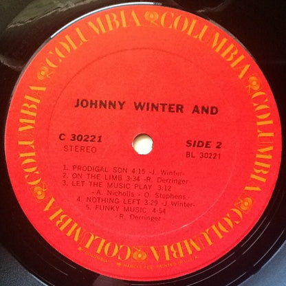 Johnny Winter And - secondary