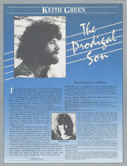 The Prodigal Son - secondary