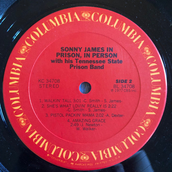 Sonny James In Prison, In Person - secondary