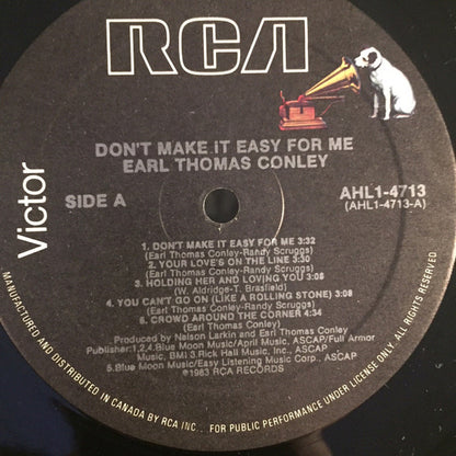 Earl Thomas Conley - Don't Make It Easy For Me