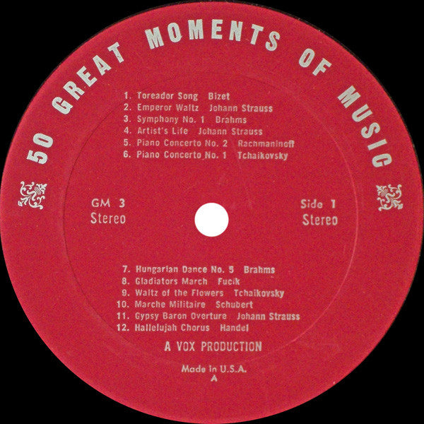 Unknown Artist - 50 Great Moments Of Music (Album No. 1)