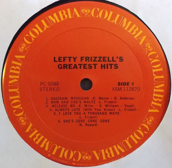 Lefty Frizzell's Greatest Hits - secondary