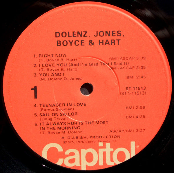 Dolenz, Jones, Boyce & Hart - secondary