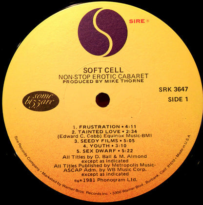 Soft Cell - Non-Stop Erotic Cabaret