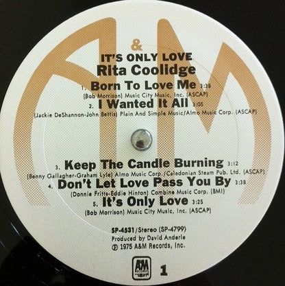 Rita Coolidge - It's Only Love
