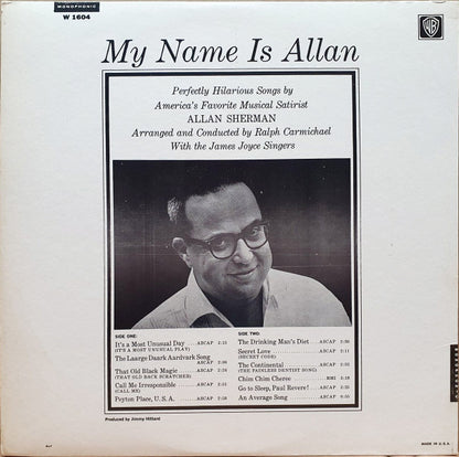 My Name Is Allan:  Allan Sherman Sings Great Movie Hits & Songs From The Cutting Room Floor - secondary