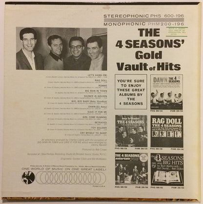The 4 Seasons' Gold Vault Of Hits - secondary