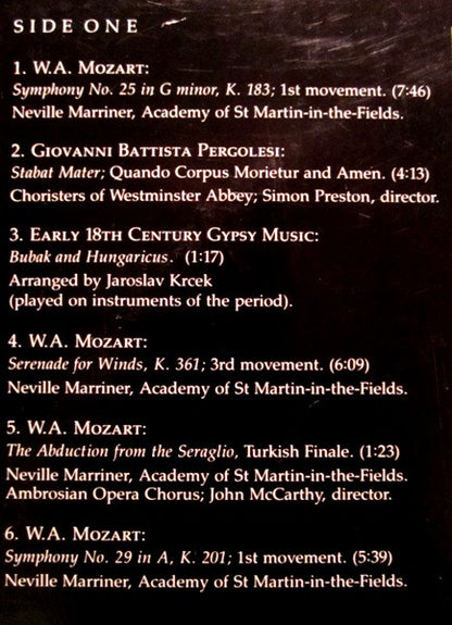 Sir Neville Marriner, The Academy Of St. Martin-in-the-Fields - Amadeus (Original Soundtrack Recording)