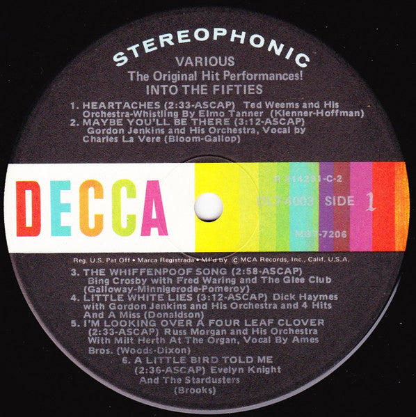 The Unforgettable Hits Of The '40's And '50's - secondary