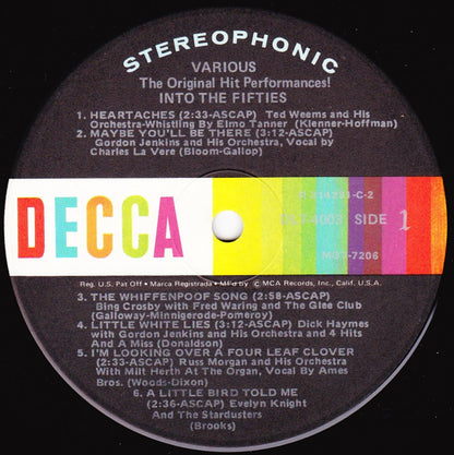 The Unforgettable Hits Of The '40's And '50's - secondary