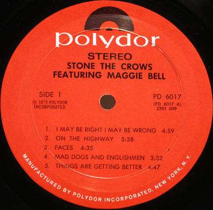 Stone The Crows  Featuring Maggie Bell  - secondary