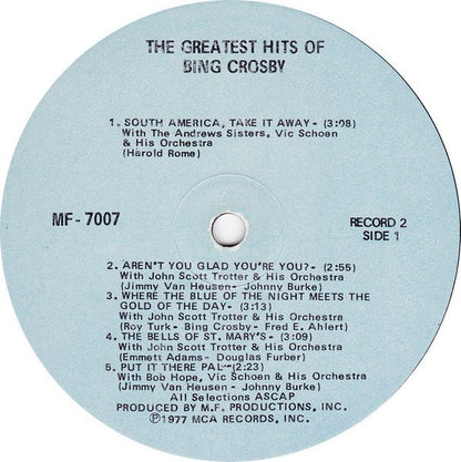 The Greatest Hits Of Bing Crosby - secondary