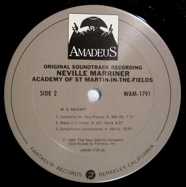 Sir Neville Marriner, The Academy Of St. Martin-in-the-Fields - Amadeus (Original Soundtrack Recording)