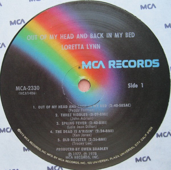 Out Of My Head And Back In My Bed - secondary