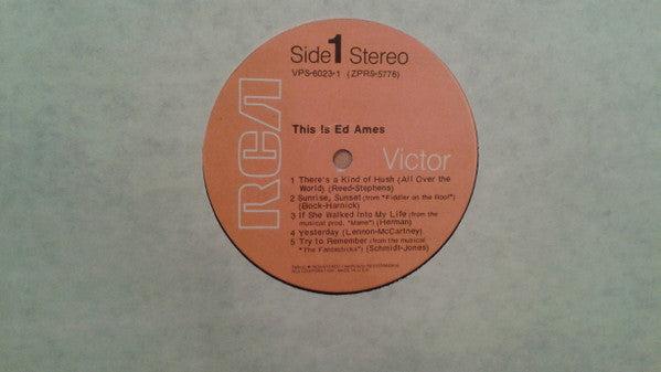 Ed Ames - This Is Ed Ames