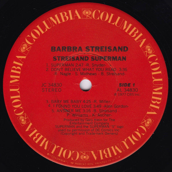 Barbra Streisand - Streisand Superman