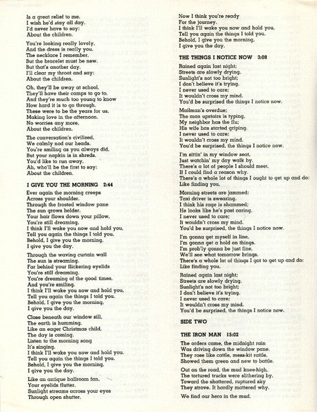 The Things I Notice Now - secondary