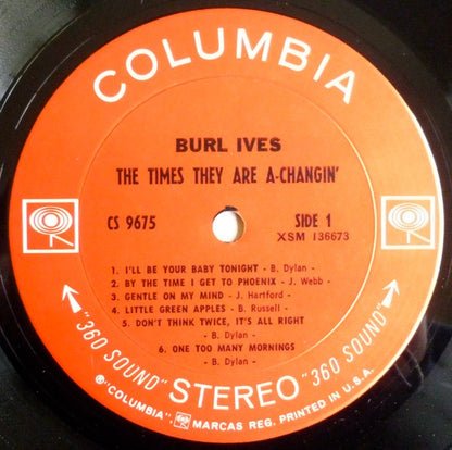 Burl Ives - The Times They Are A-Changin'