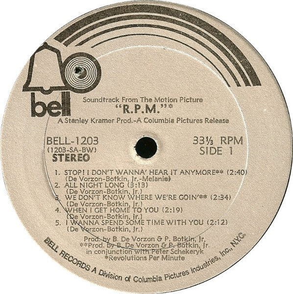 R.P.M. (The Original Motion Picture Soundtrack) - secondary