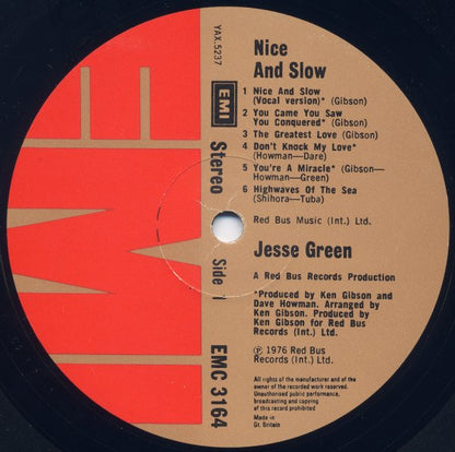 Jesse Green - Nice And Slow