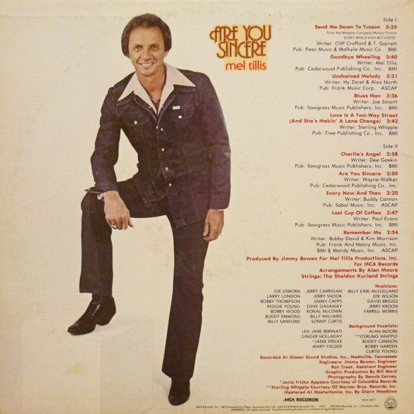 Are You Sincere - secondary