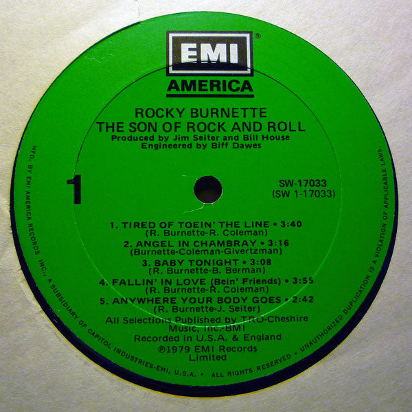 Rocky Burnette - The Son Of Rock And Roll