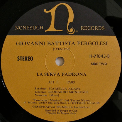 Giovanni Battista Pergolesi - La Serva Padrona
