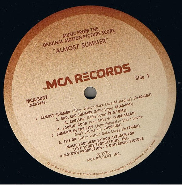 Almost Summer - Music From The Original Motion Picture Score - secondary