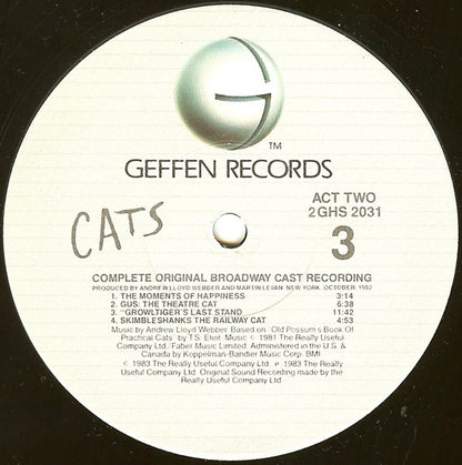 Cats - Complete Original Broadway Cast Recording - secondary