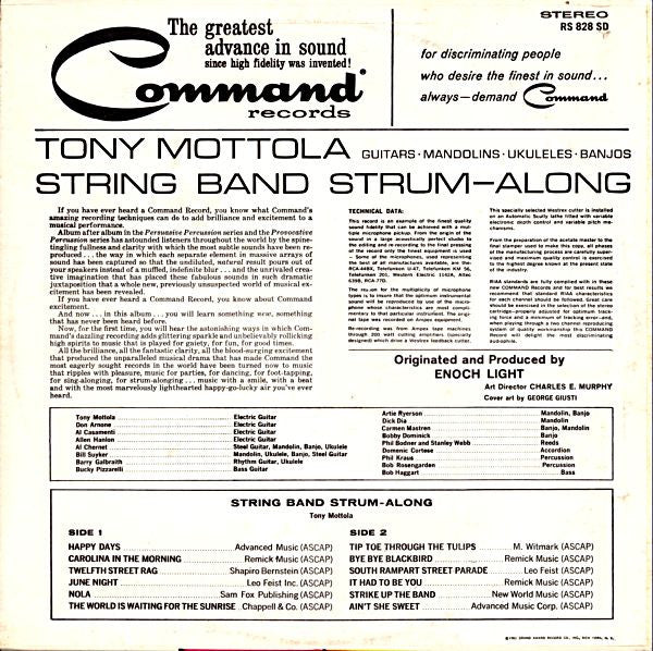 Tony Mottola - String Band Strum-Along