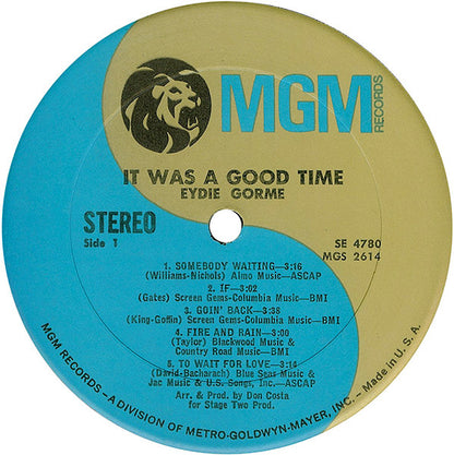 It Was A Good Time - secondary
